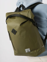Rugzak 1 Compartiment Herschel Groen weather resistant 11194-vue-porte